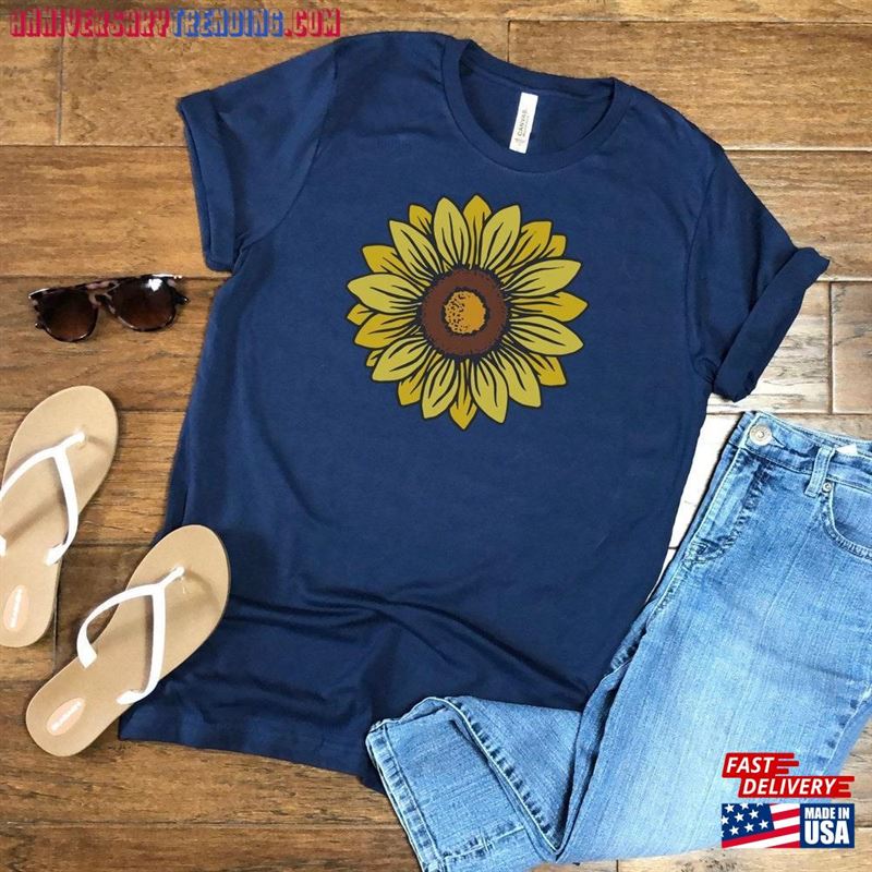 Sunflower Shirt For Women Graphic Tee Unisex T-Shirt – Bipubunny Store