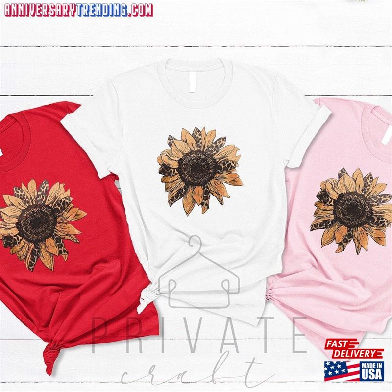 Sunflower Shirt Women Birthday Gifts Womens Fall Garden Outfits Unisex T-Shirt – Bipubunny Store