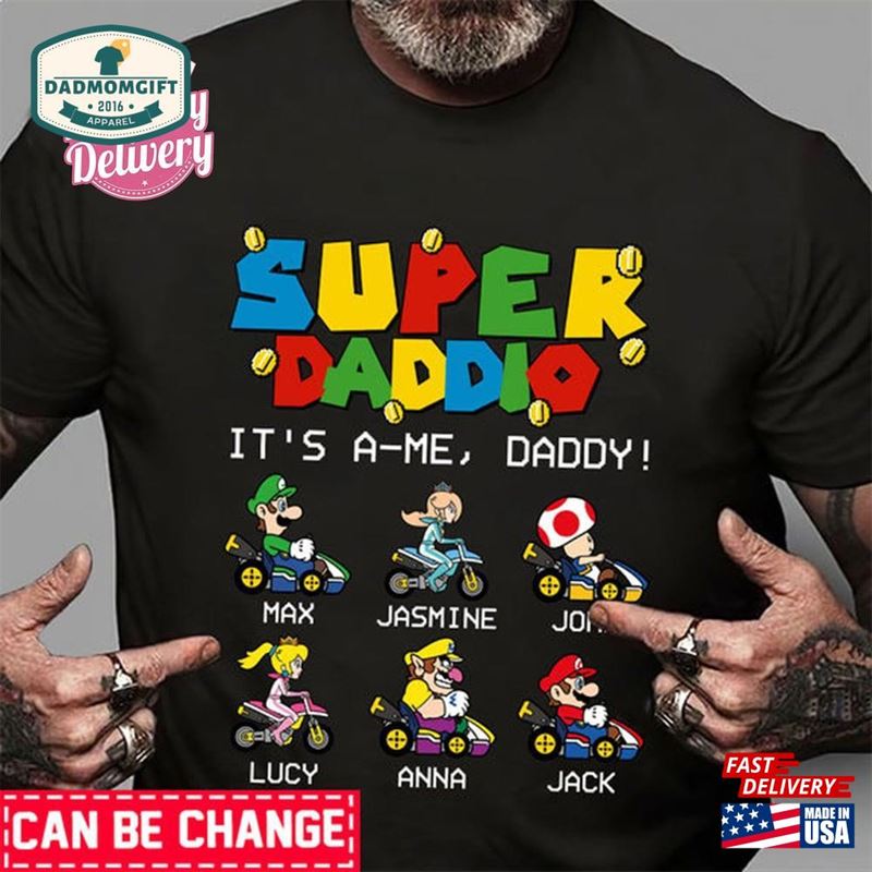 Super Daddio Game Shirt Custom Father’s Day Hoodie Sweatshirt