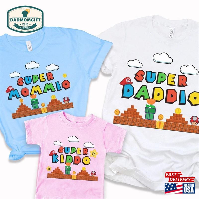 Super Daddio Game Shirt New Dad Mommio Sweatshirt T-Shirt