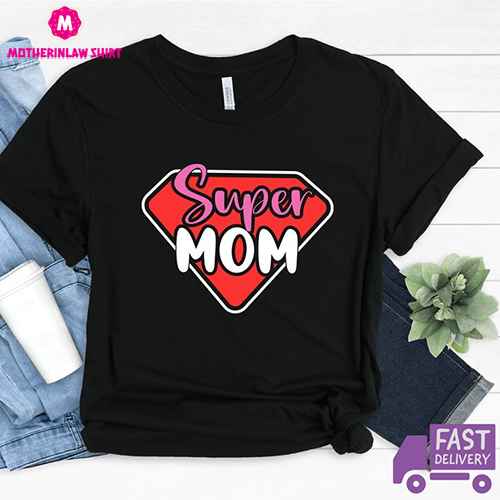 Super Mom Sweatshirt, Mother’s Day Shirt, Funny Mom Sweatshirt, New Mom Gift, Mom Life Shirt, Mama Crewneck, Gift For Mom, MAMA Shirt