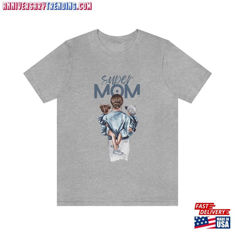 Super Mom Unisex Jersey Short Sleeve Tee Hoodie – Bipubunny Store