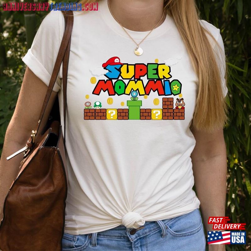 Super Mommio Shirt Birthday Gamer Hoodie T-Shirt -Bipubunny Store