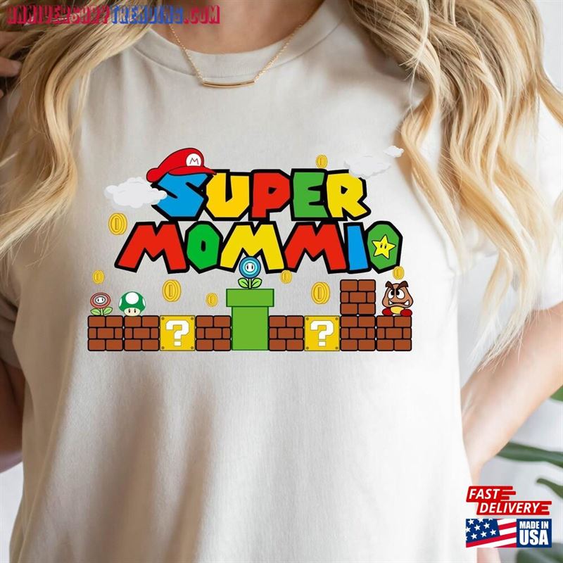 Super Mommio Shirt Birthday Gamer Hoodie T-Shirt -Bipubunny Store