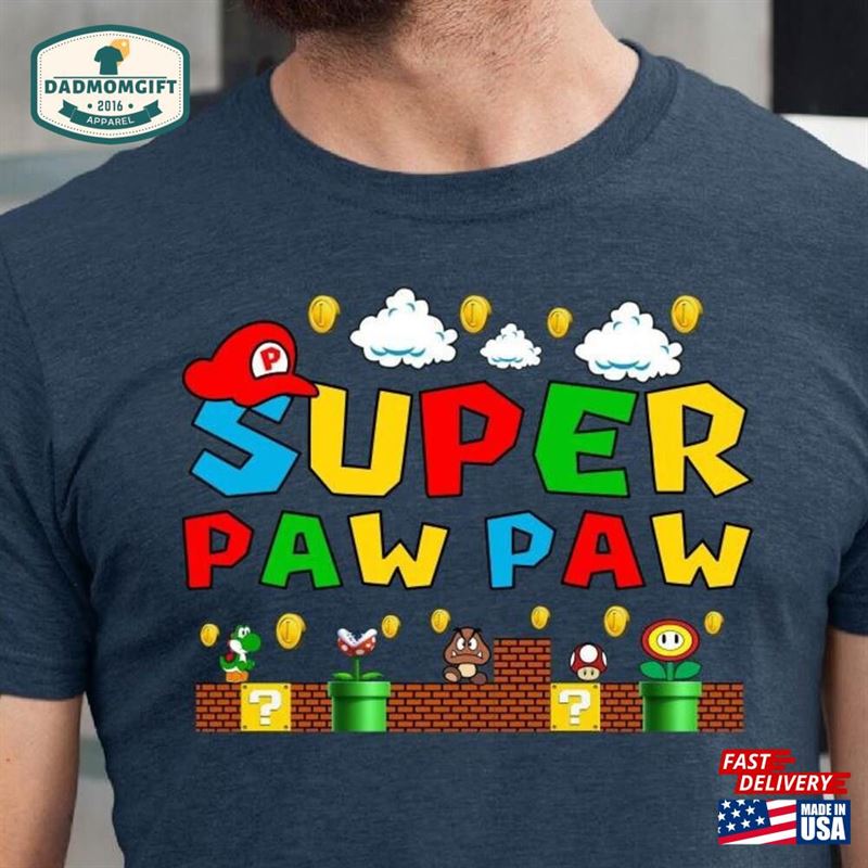 Super Paw Shirt T-Shirt Gift For Dog Lover Dad Sweatshirt Hoodie