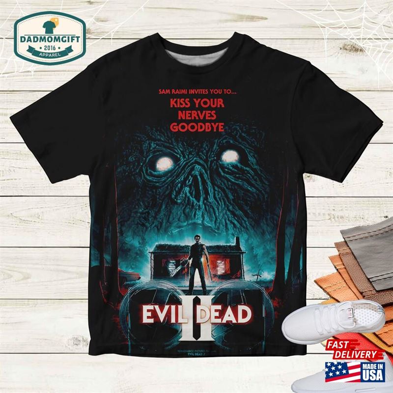 Supernatural Horror Film Unisex 3D T-Shirt The Evil Dead T Shirt Size S