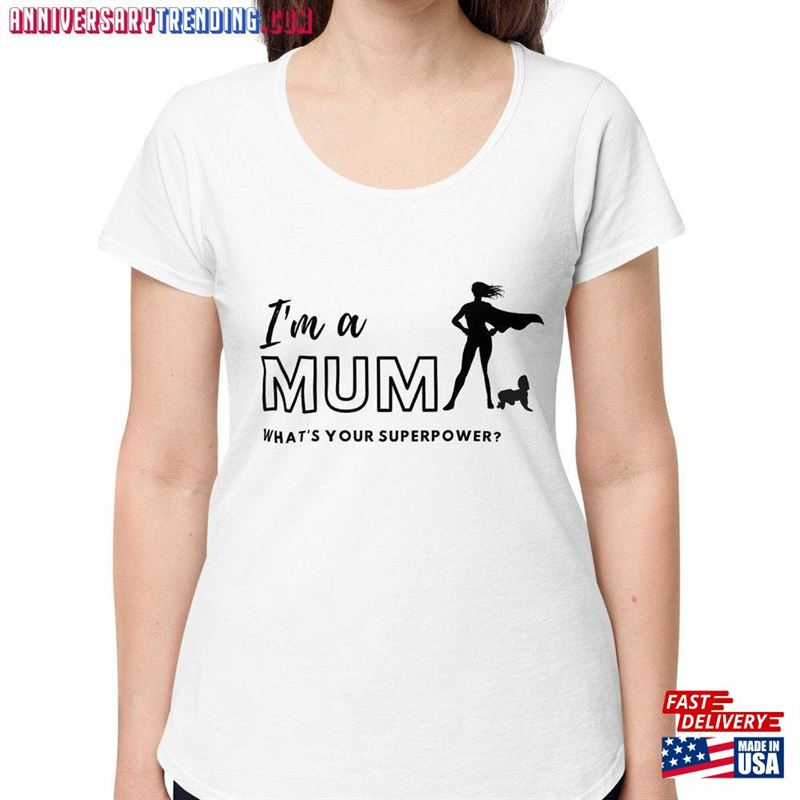 Superpower Mum T-Shirt Mother Hoodie Sweatshirt – Bipubunny Store