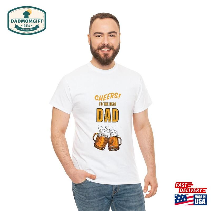 T-Shirt For Men Dad Est 2023 Funny Shirt Gift Fathers Day Classic Unisex