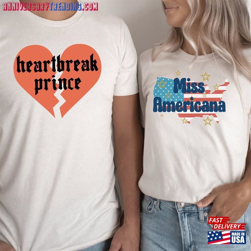 Taylorswift Couple Outfit Miss Americana And The Heartbreak Prince Taylor Swift Costume Matching Eras Tour Swiftie Merch Unisex Classic – Bipubunny Store