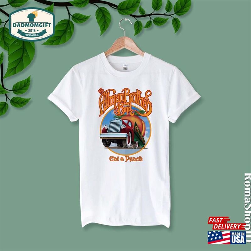 The Allman Brothers Band Eat A Peach T-Shirt Shirt Vintage Rock Music New Hoodie Classic