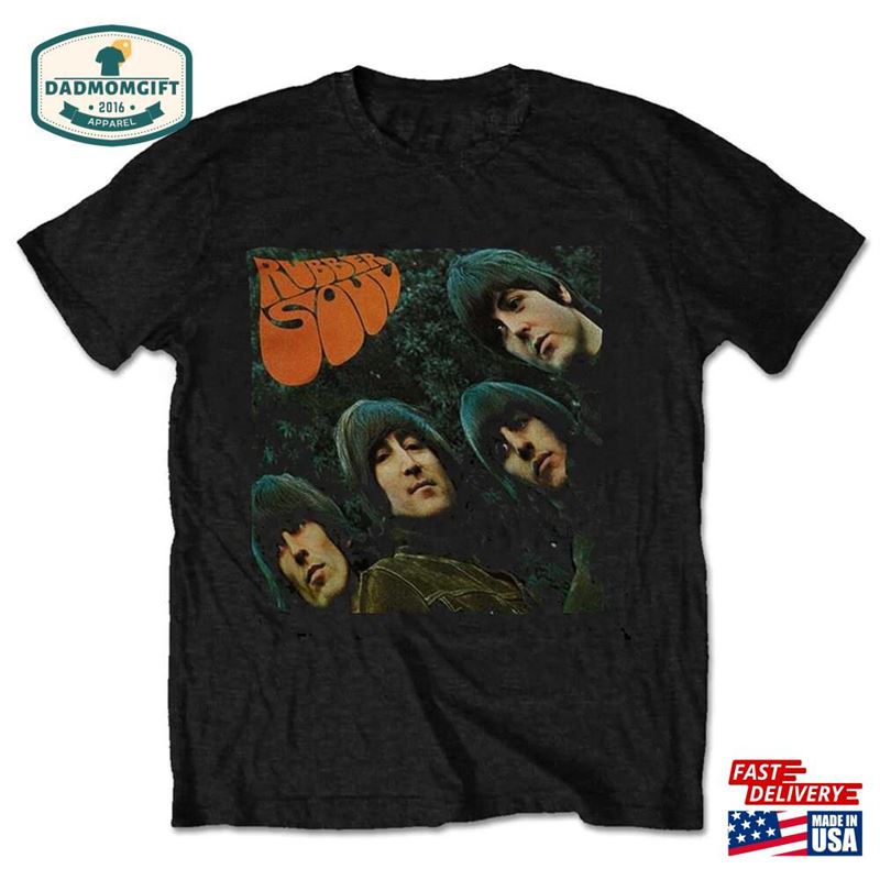 The Beatles Unisex T-Shirt Rubber Soul Album Cover Socks Sweatshirt Classic