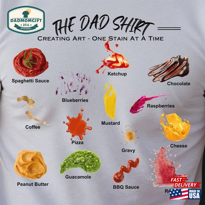 The Dad Shirt Artistic Mess Dads Messy Tee Unisex T-Shirt