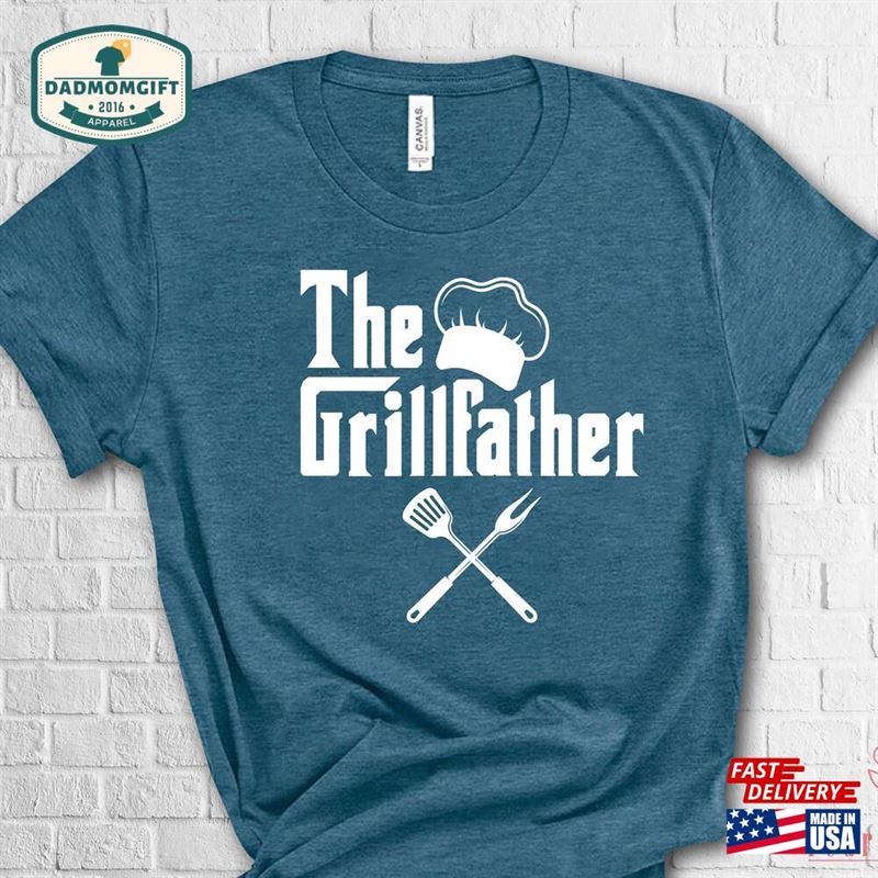 The Grillfather Shirt Fathers Day Unisex T-Shirt