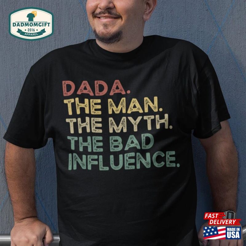 The Man Myth Bad Influence Personalized Shirt For Men Dad Christmas Sweatshirt Hoodie