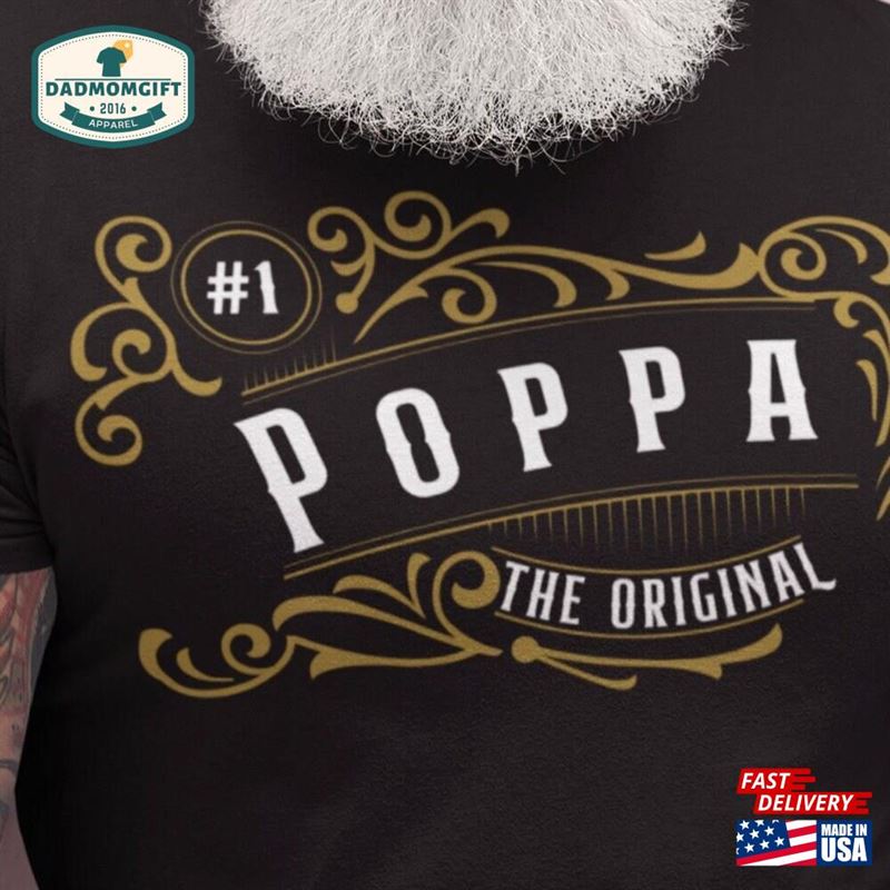 The Original Poppa Gift For Dad Classic Hoodie