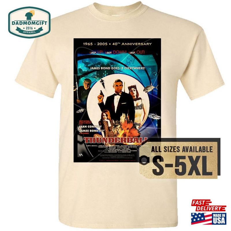 Thunderball 1965 V14 Multicolor T-Shirt All Sizes S 5Xl Unisex Classic