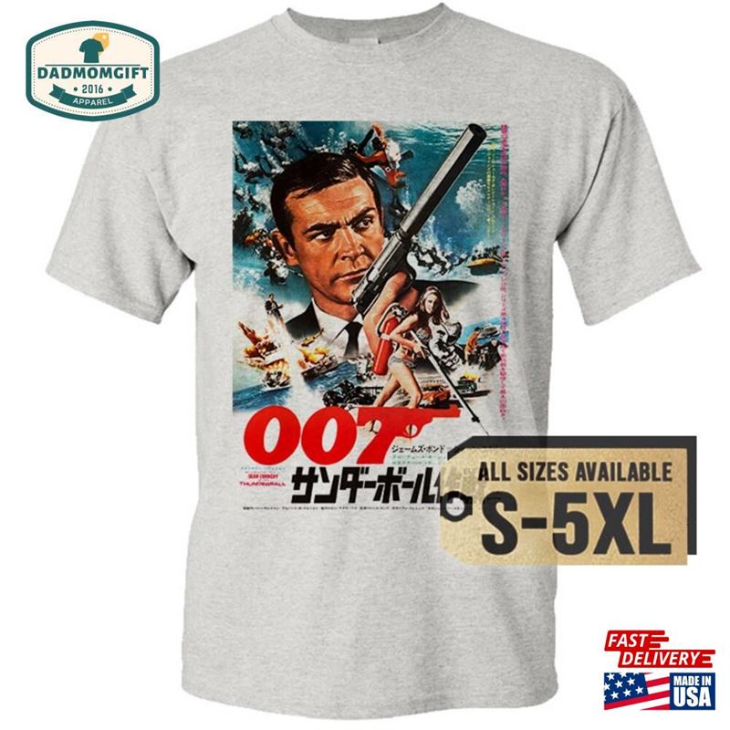 Thunderball 1965 V4 Multicolor T-Shirt All Sizes S 5Xl Classic