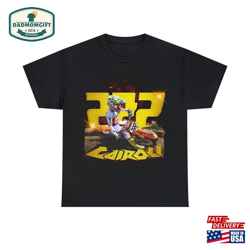 Tony Cairoli Retro 90S Motocross Lightweight T-Shirt Gift For Dirt Bike Fan Retromotoxgoods Graphic Tee Birthday And Father’s Day Unisex