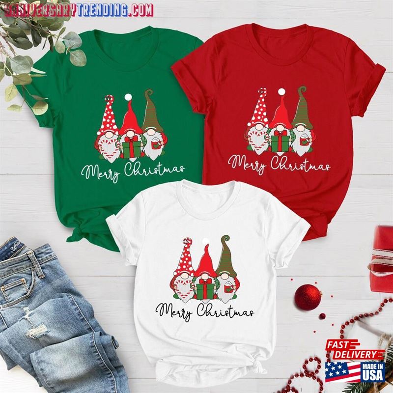 Trendy Christmas Gnomes Shirt Gift Idea Sweatshirt T-Shirt – Bipubunny Store