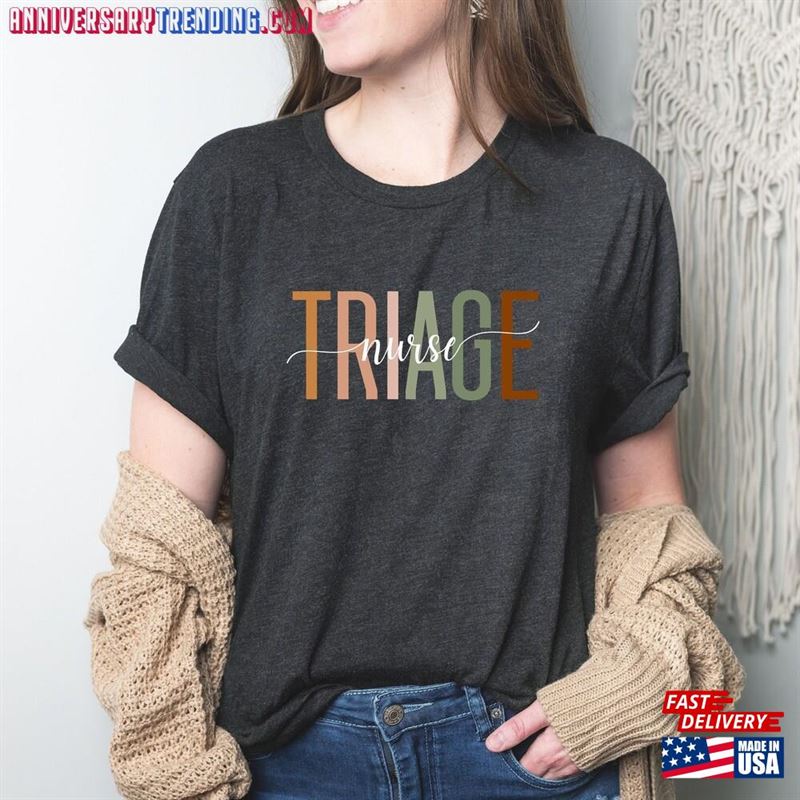 Triage Nurse Shirt Gifts Simple Unisex T-Shirt – Bipubunny Store