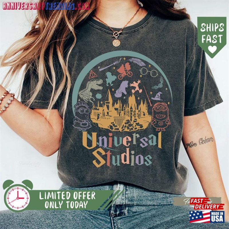 Universal Studios Shirt Group Gift For Nerd Vintage Matching Vacation Unisex T-Shirt -Bipubunny Store