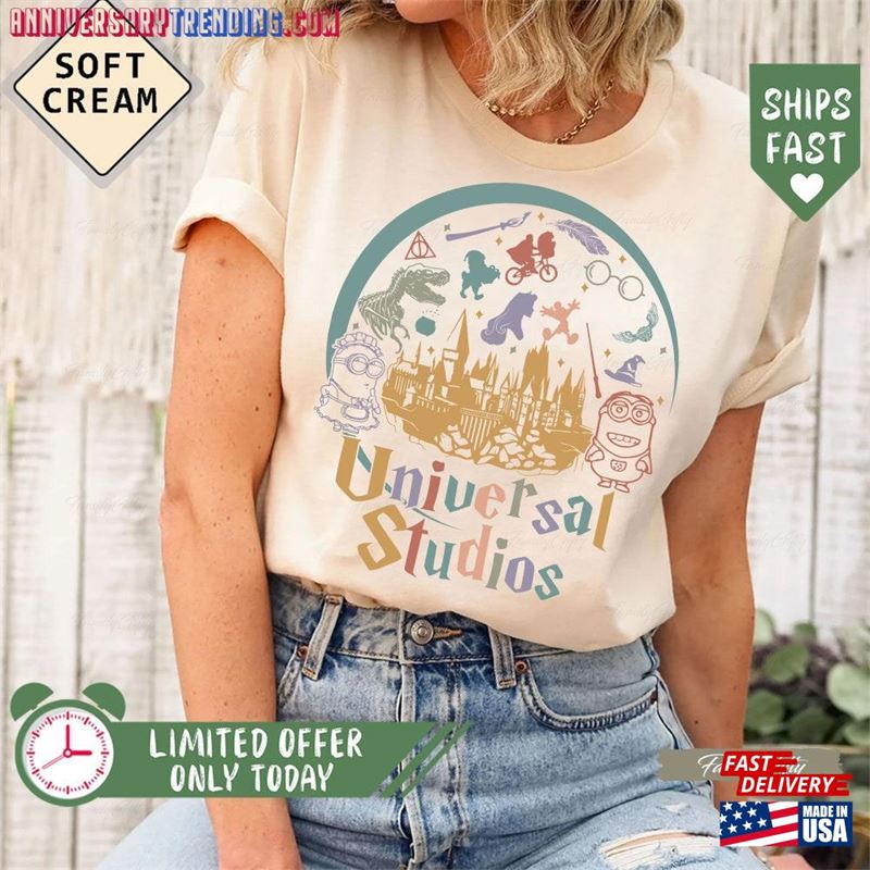 Universal Studios Shirt Group Gift For Nerd Vintage Matching Vacation Unisex T-Shirt -Bipubunny Store