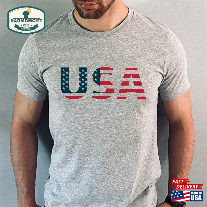 Usa Shirt 4Th Of July America Patriotic Classic T-Shirt