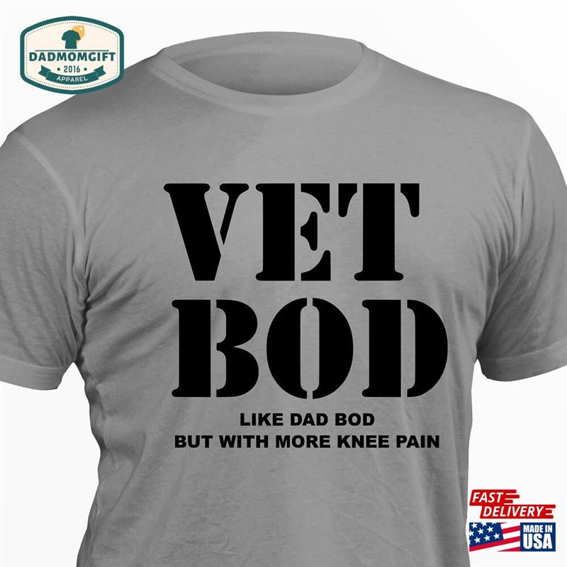 Vet Bod Like A Dad But With More Knee Pain Veteran Unisex Hoodie