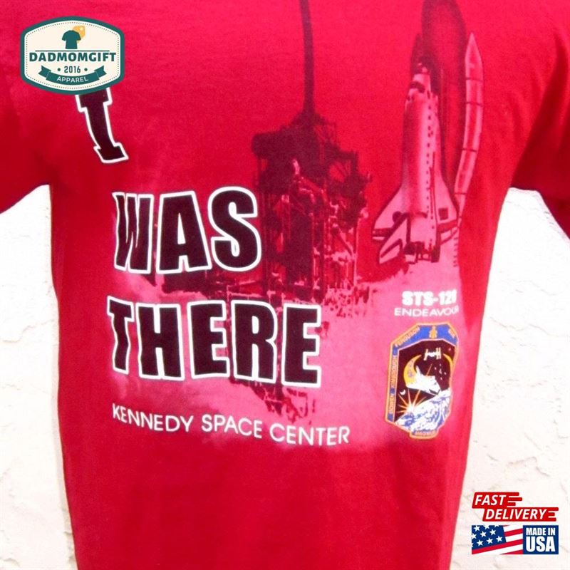 Vintage Endeavor Sts 126 Space Shuttle Kennedy Center Maroon Tee Shirt Sweatshirt Unisex