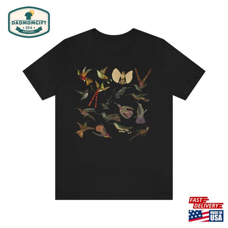 Vintage Hummingbird Daddy Bird Watching Lover Watcher Earth Day Father’s T-Shirt Classic