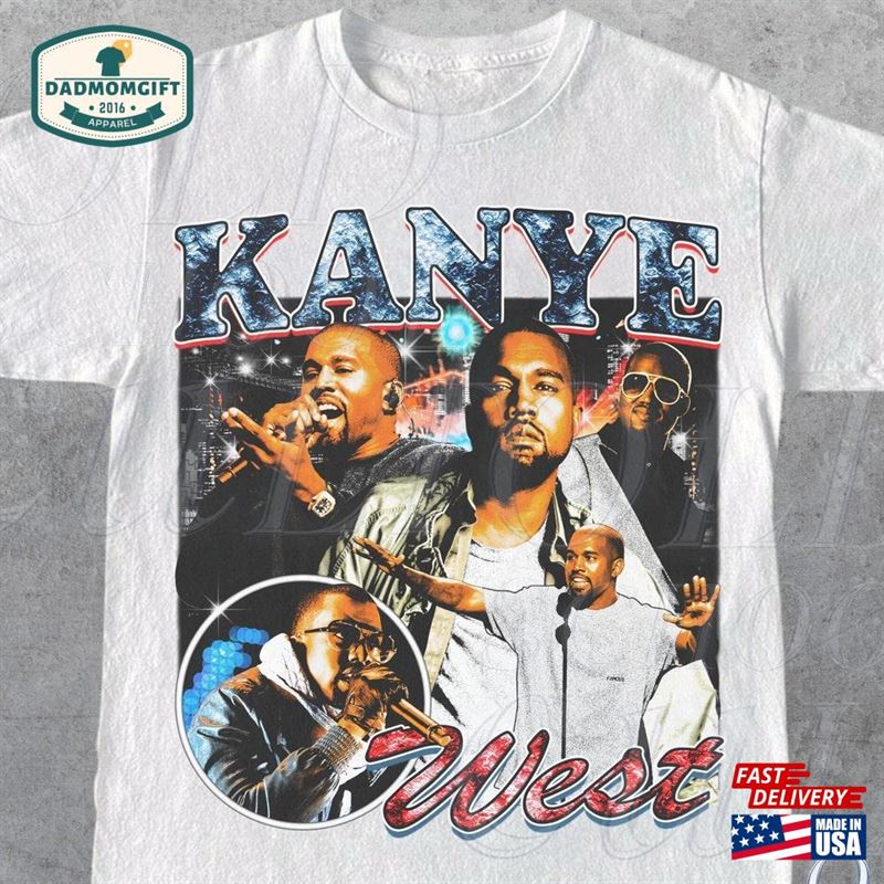 Vintage Inspired Graphic Rap T-Shirt 90S Hip Hop Style Shirt Kanye West Retro Y2k Tee Hoodie Classic