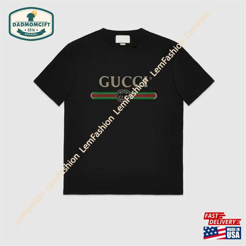 Vintage Logo Shirt Gg Retro Style Tshirt Luxury T-Shirt Unisex