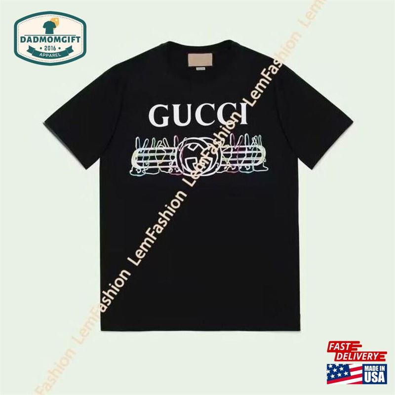 Vintage Logo Shirt Gg Retro Style Tshirt Luxury Unisex Classic