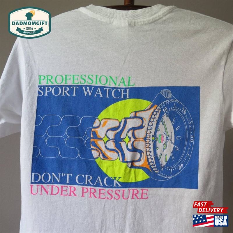 Vintage Tag Heuer Tshirt Pro Sport Watch Tee Surf T-Shirt Wear Vinage Pop Art Rare 80S 90S Unisex