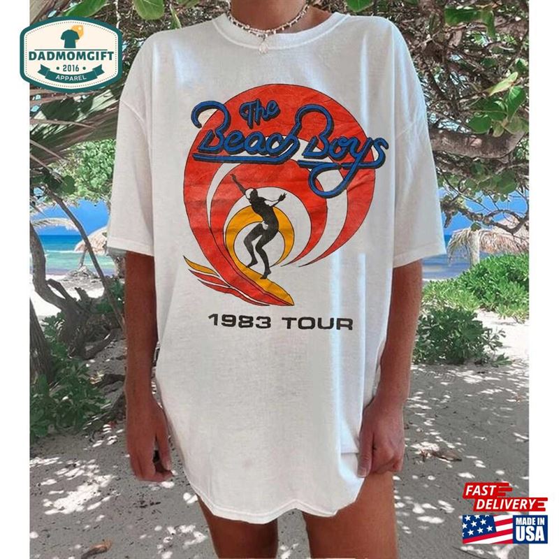 Vintage The Beach Boys 1983 Tour Band Shirt 80S Surfer Unisex Sweatshirt