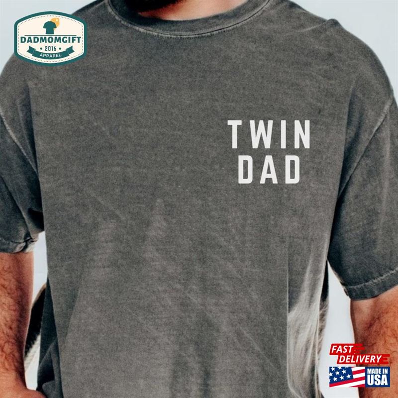 Vintage Twin Dad Comfort Colors Shirt Sweatshirt T-Shirt