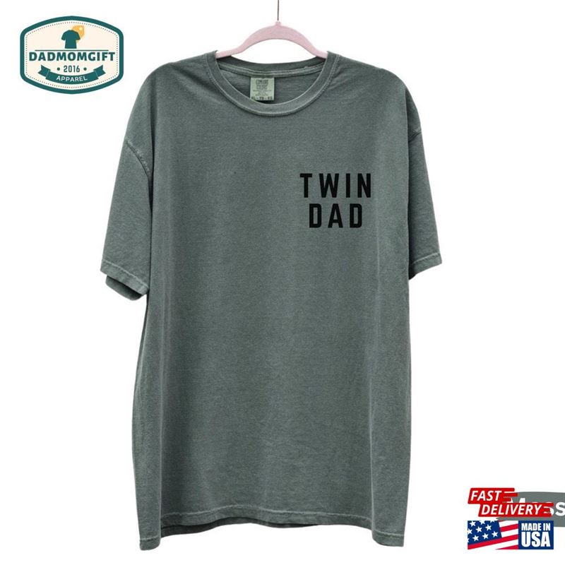 Vintage Twin Dad Comfort Colors Shirt Sweatshirt T-Shirt