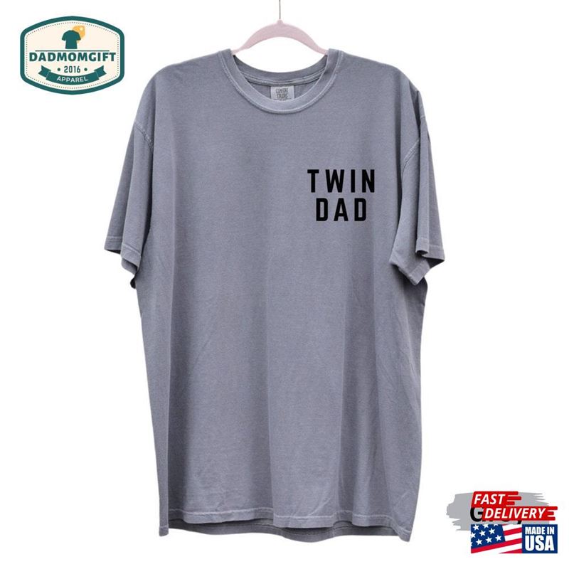 Vintage Twin Dad Comfort Colors Shirt Sweatshirt T-Shirt