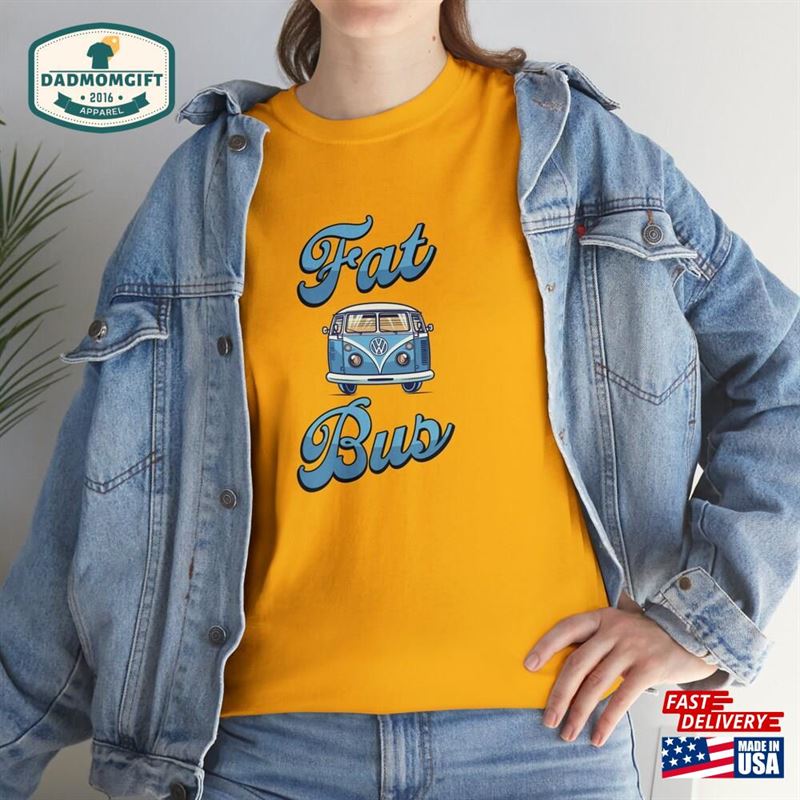 Vintage Vw Campervan T-Shirt Fat Bus Motorhome Sweatshirt Classic