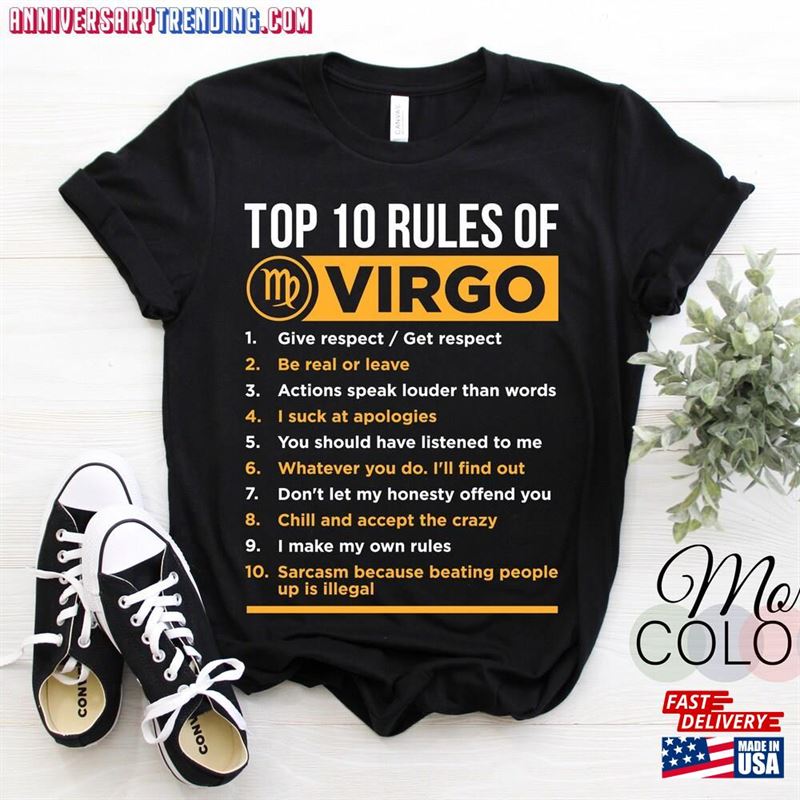 Virgo Traits Horoscope Zodiac Astrological Sign Funny Astrology T-Shirt Born On August 23 September 22 Gifts Classic – Bipubunny Store