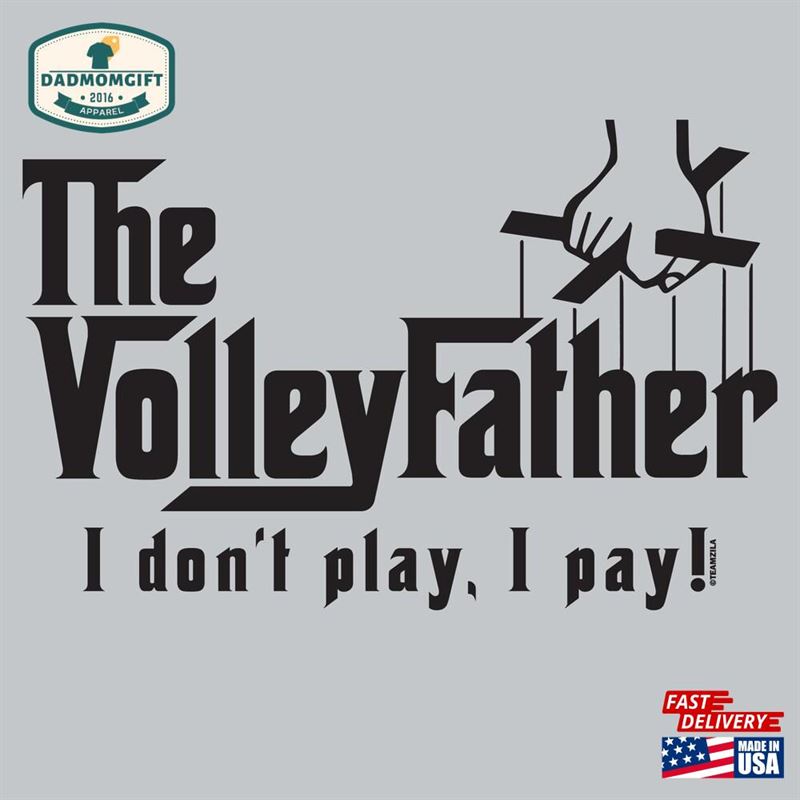 Volley Father Dark Grey Heather Volleyball Dad Short Sleeve T-Shirt Classic Unisex