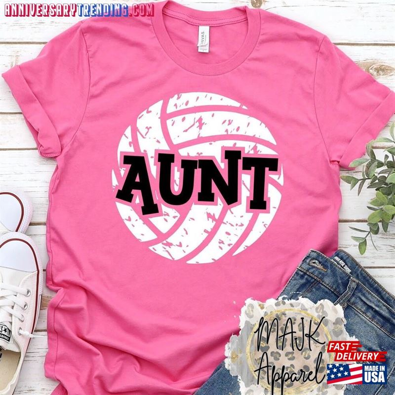 Volleyball Aunt Shirt Auntie Life Unisex Sweatshirt – Bipubunny Store