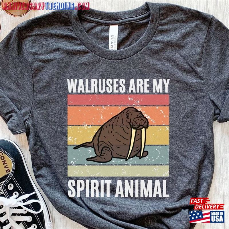 Walrus Shirt Gifts Funny T-Shirt Classic Unisex – Bipubunny Store