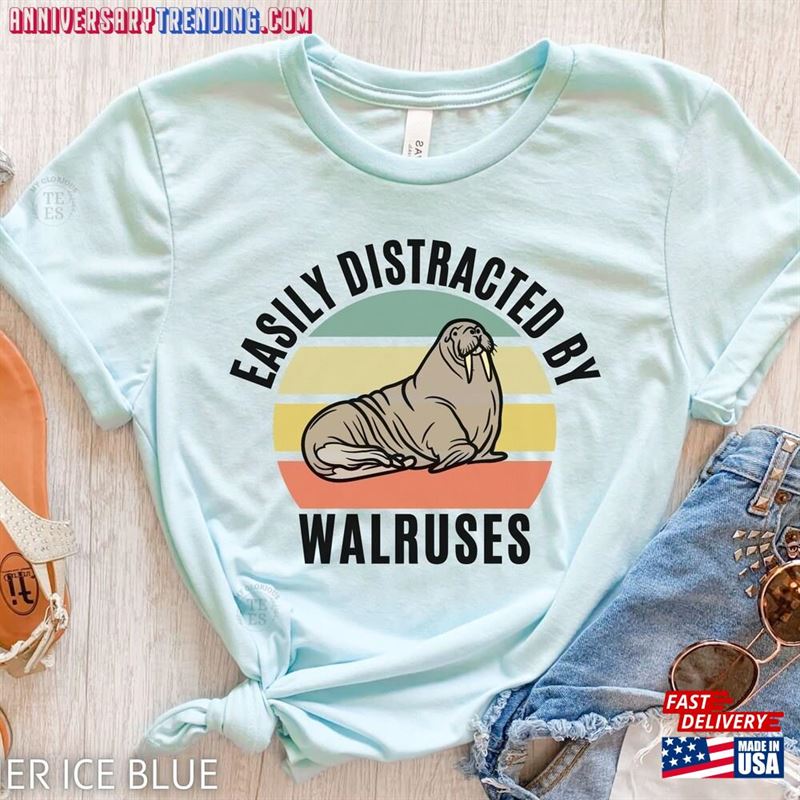 Walrus Shirt Gifts Funny T-Shirt Sweatshirt -Bipubunny Store