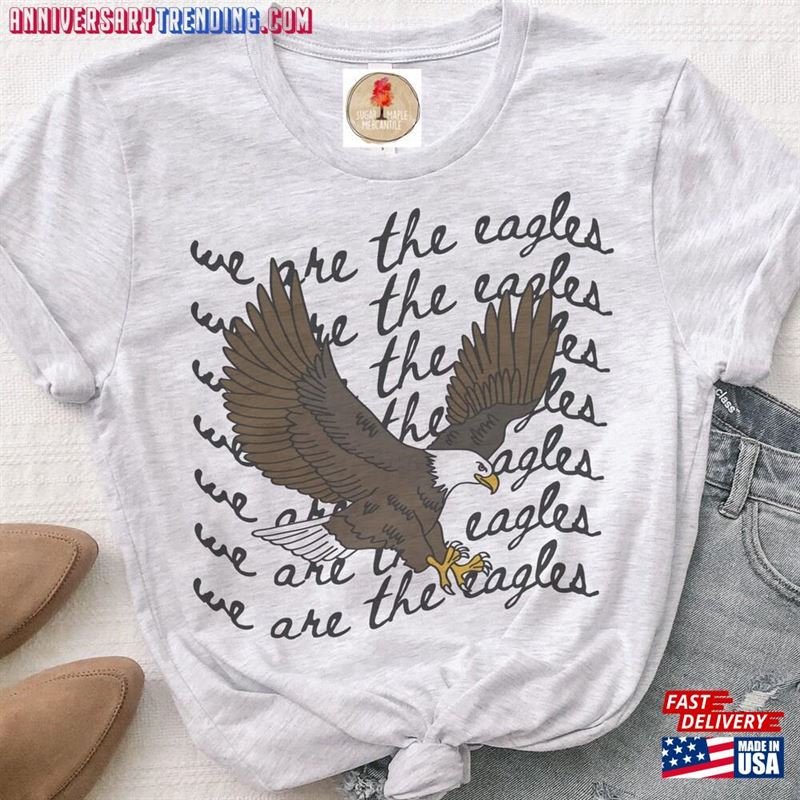 We Are The Eagles Football Mom Shirt Sports T-Shirt Classic Unisex – Bipubunny Store