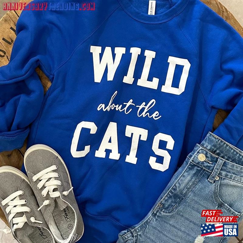 Wild About The Cats Kentucky Sweatshirt University Of Unisex T-Shirt -Bipubunny Store