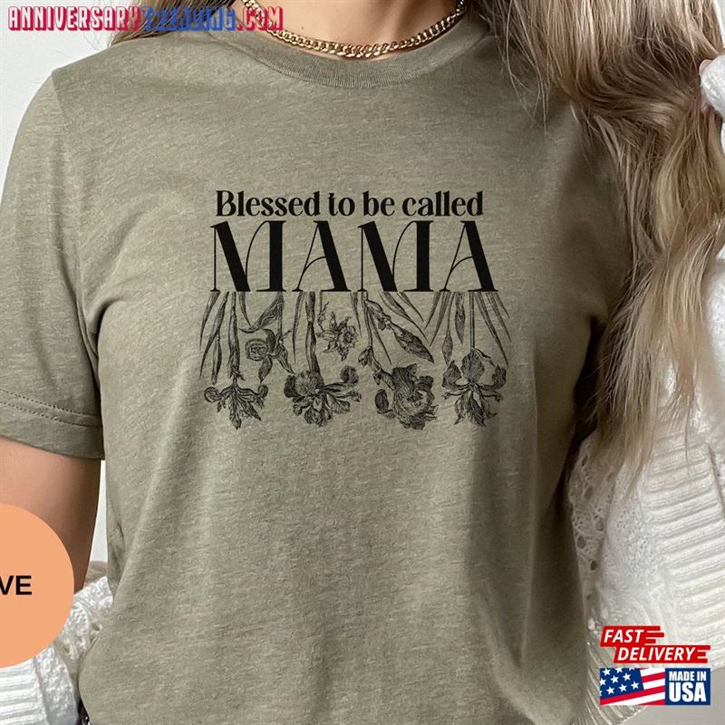 Wildflowers Mama Graphic T-Shirt Floral Blessed Mom Tee Hiking Outdoor Flower Gifts For Hoodie – Bipubunny Store