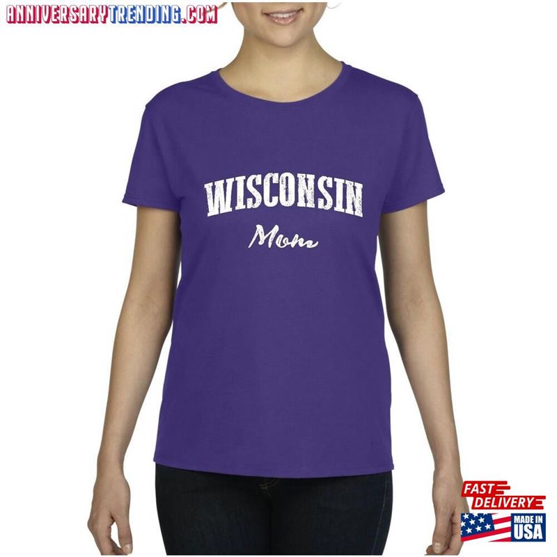 Wisconsin Mom Gift For Mother Women’s Short Sleeve T-Shirt Unisex – Bipubunny Store