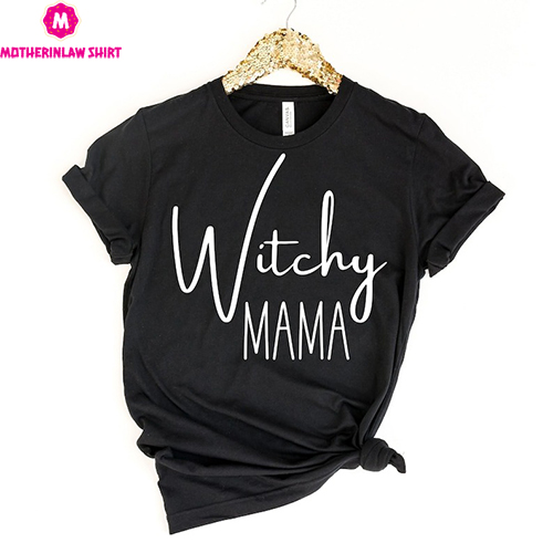 Witchy Mama Halloween Sweatshirt, Witchy Mama Shirt, Halloween Shirts for Moms, Halloween Tshirts for Women, Halloween Crewneck Sweatshirts