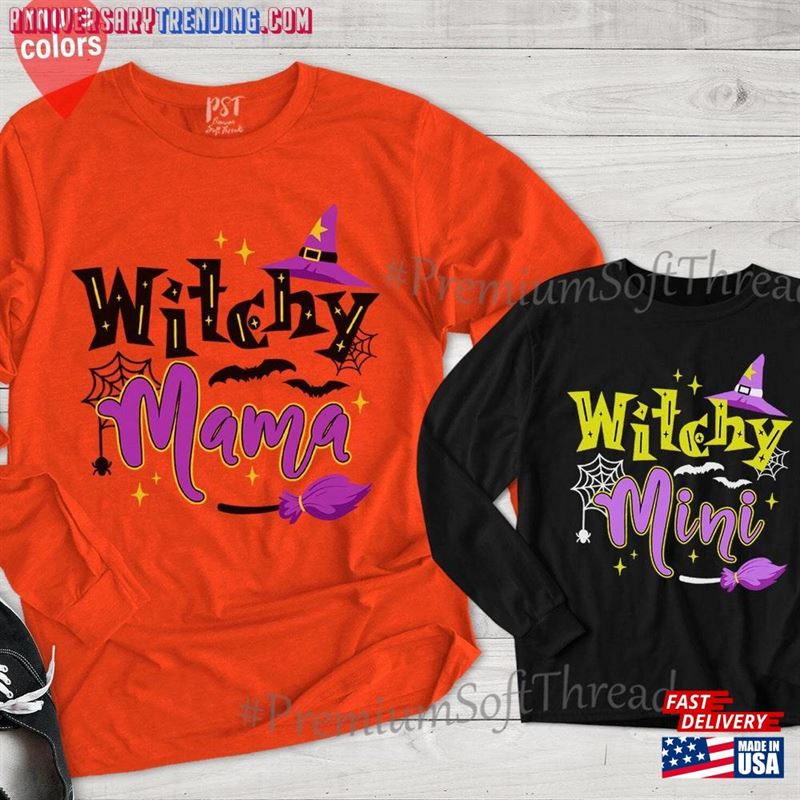 Witchy Mama Long Sleeve Mini Shirt And Hoodie Unisex -Bipubunny Store